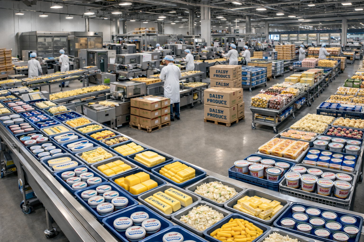 Dairy, cheese and ice-cream production